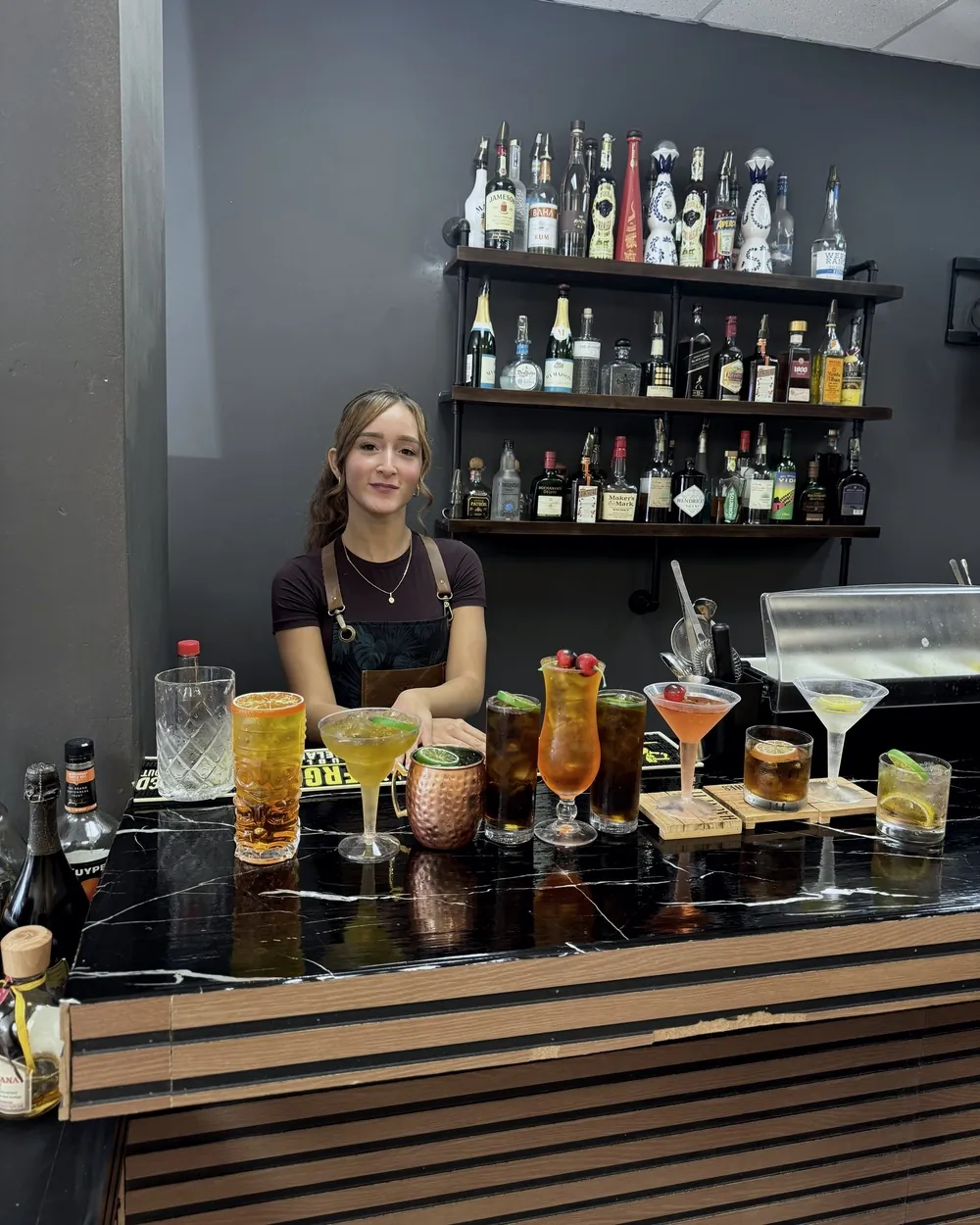 Cocteles del día de práctica